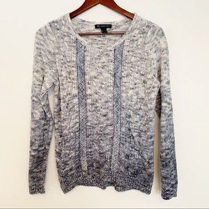 INC International Concepts Blue and White Sweater